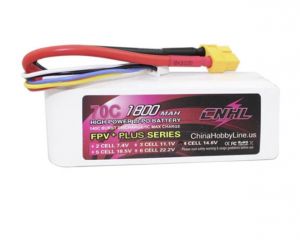 CNHL G+Plus 1800mAh 14.8V 4S 70C Lipo Battery with XT60 Plug 