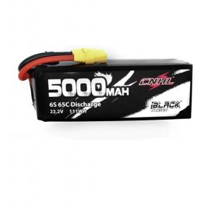 CNHL Black Series 5000mAh 22.2V 6S 65C Lipo Battery with XT90 Plug