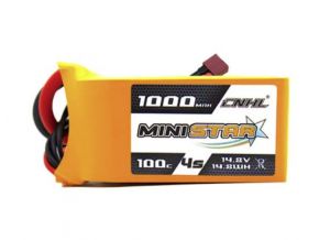 CNHL MiniStar 1000mAh 14.8V 4S 100C Lipo Battery with T/Dean Plug