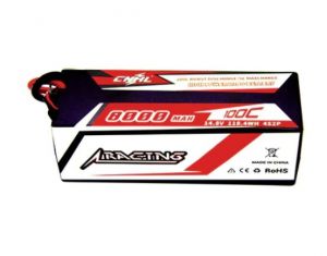 CNHL Racing Series 8000mAh 14.8V 4S 100C Hard Case Lipo Battery with T/Dean Plug