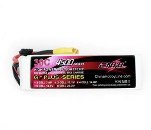 CNHL 4500mAh 22.2V 6S 30C Lipo Battery with XT90 Plug