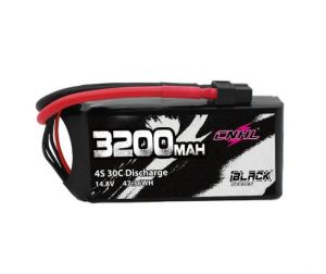 CNHL Black Series 3200mAh 14.8V 30C 4S Shorty Lipo Battery with XT60 Plug