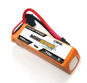 3 Packs CNHL LiHV MiniStar 450mAh 15.2V 4S 70C Lipo Battery With XT30U